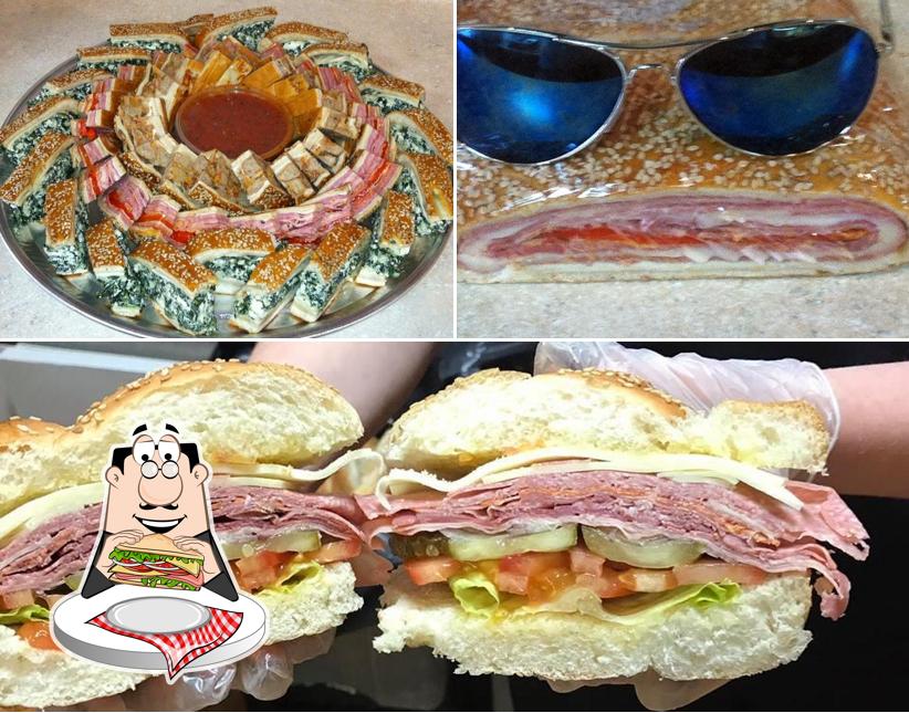 Club sandwich at Lucas Italian Deli