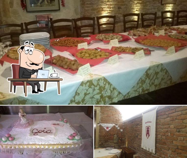 La interni e torta del ristorante