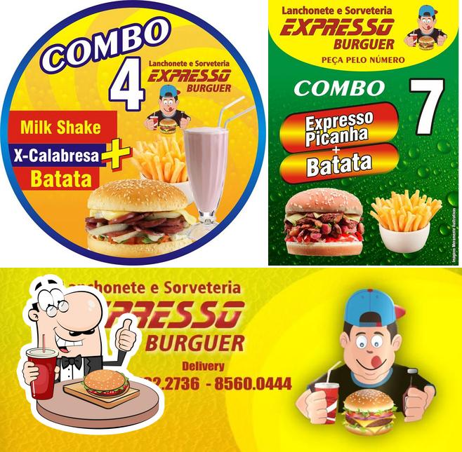 Experimente um hambúrguer no Expresso Burguer