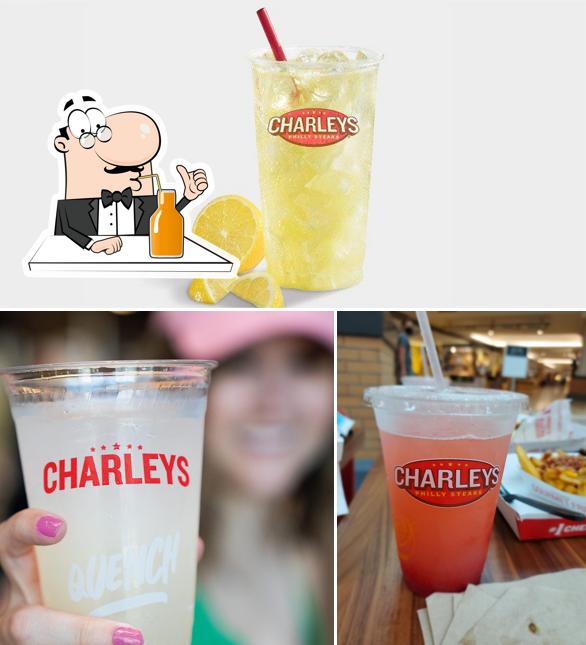 Enjoy a drink at Charleys Cheesesteaks