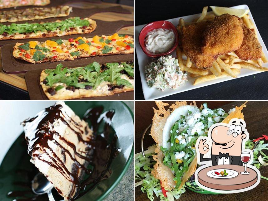 Bruschetta, fish and chips, chocolate cake and ceviche at MacKenzie River Pizza, Grill & Pub