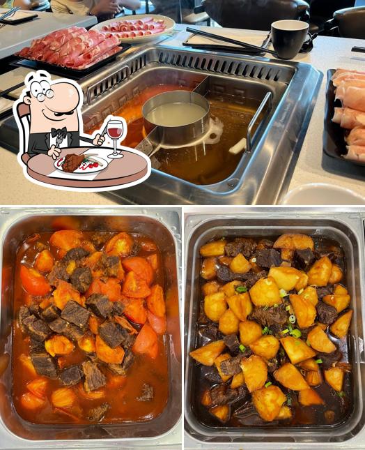Prenez des plats à base de viande à FONDUE CHINOISE 三寶火锅 （San Bao Hot pot）