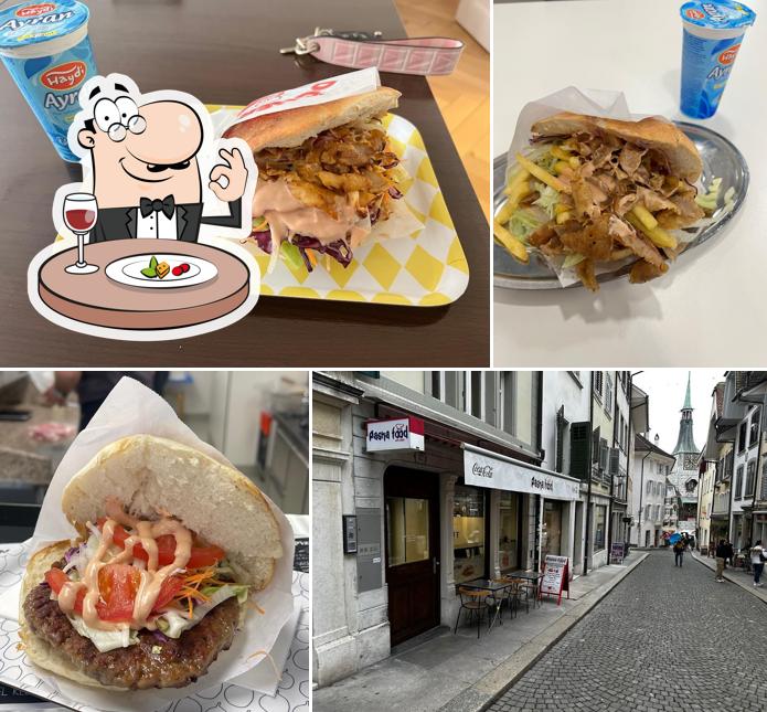 Panino con maiale stirato al PashaFood Solothurn Kebab, Dürüm & Pizza & vieles mehr