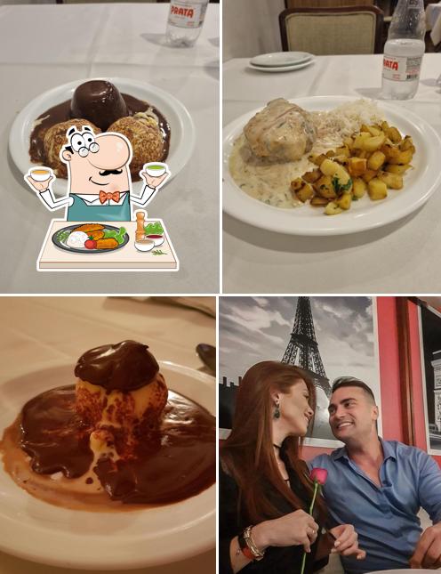 Comida em La Chaumière
