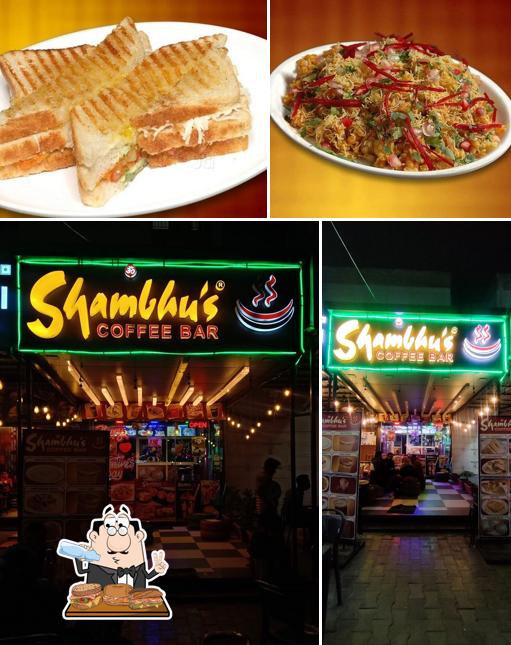 Pick a sandwich at Shambhu's coffee Bar