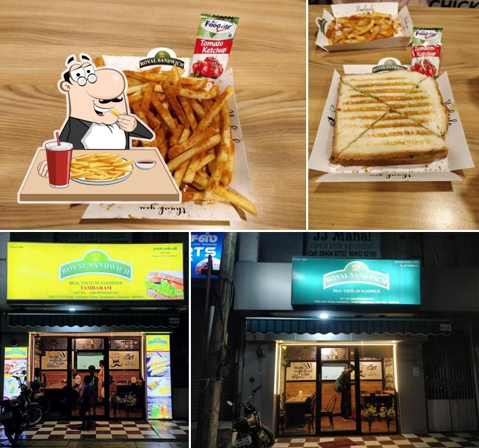 French fries at Royal Sandwich Tambaram