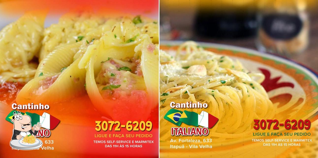 Espaguete carbonara em Restaurante Cantinho Italiano