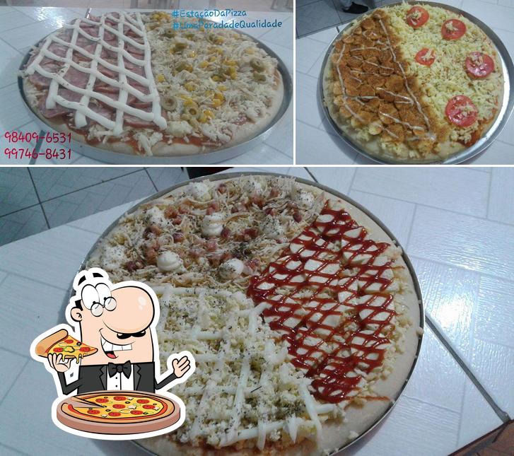 Escolha diferentes estilos de pizza