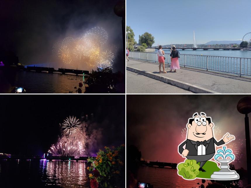 Goditi la vista dagli esterni di Les Terrasses de Genève