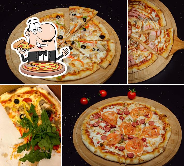 Prenez différents genres de pizzas