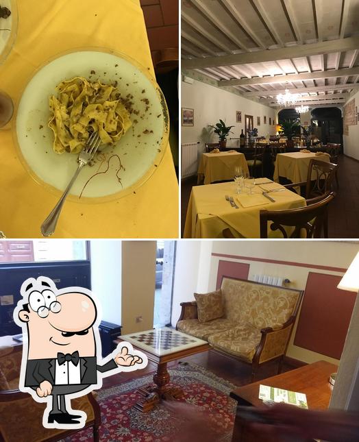 Dai un’occhiata alla foto che presenta la interni e cibo di Ristorante I Papi