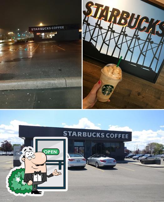 L'extérieur de Starbucks