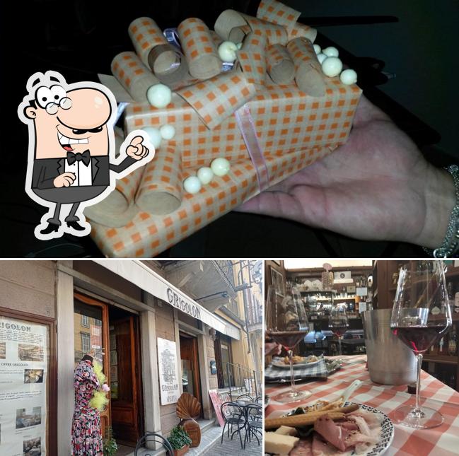 Dai un’occhiata alla foto che mostra la interni e cibo di Grigolon