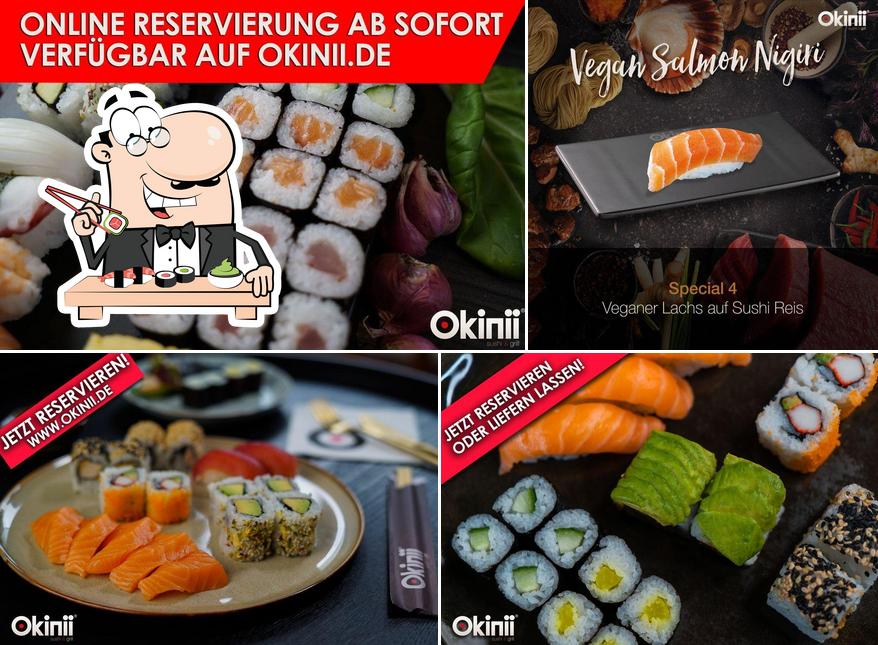 Kostet verschiedene Sushi-Optionen