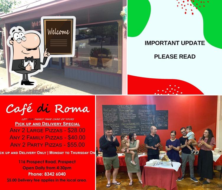 See the pic of Cafe Di Roma