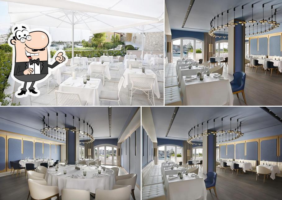 Gli interni di Cliff Restaurant