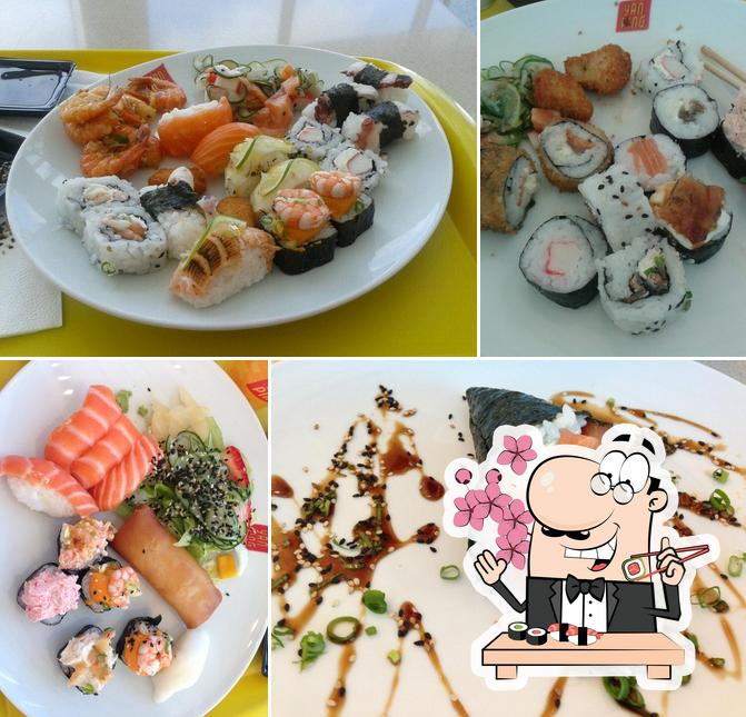 Experimente diferentes opções de sushi