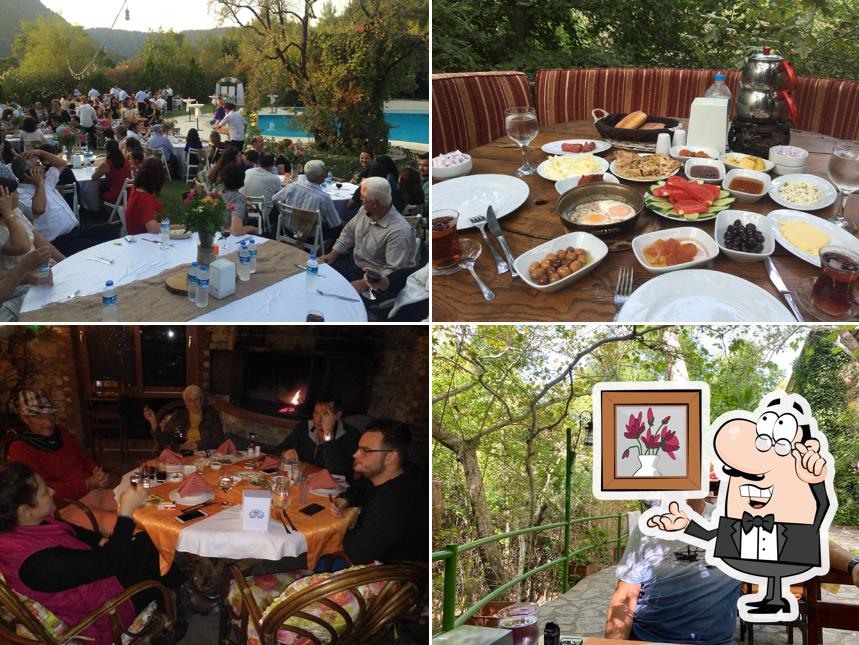 Take a seat at one of the tables at Akkaya Garden Restaurant