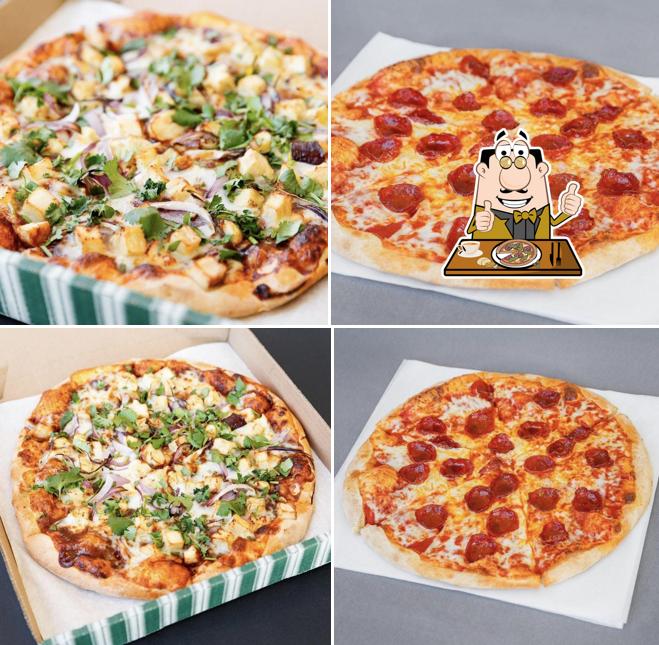 Pick various types of pizza