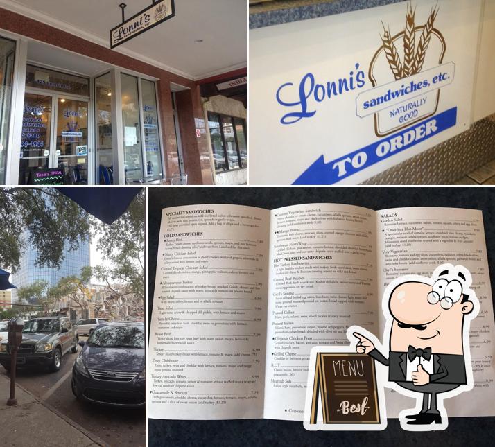 Lonni's Sandwiches Etc, 429 Central Ave in Saint Petersburg Restaurant menu and reviews