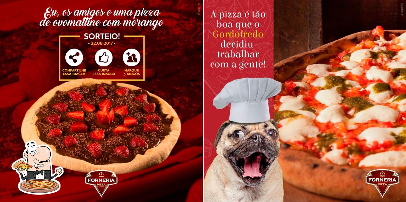 Escolha diferentes tipos de pizza