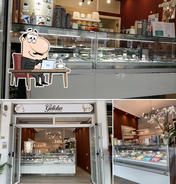 Gli interni di Gelateria Gelidus Del Lido