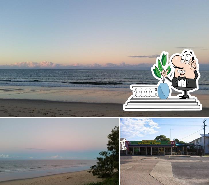 Check out how Woodgate Beach General Store looks outside