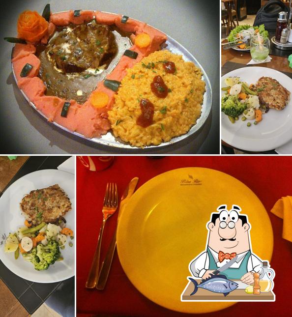 Salmão grelhado em Beira Rio Restaurante e Pizzaria