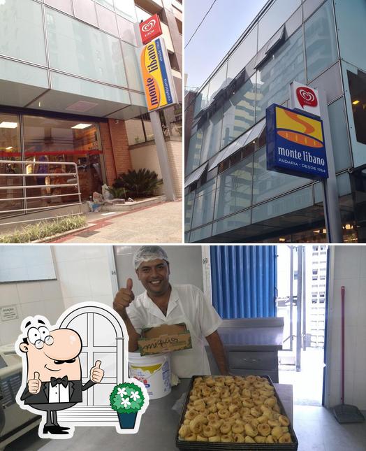 Entre diferentes coisas, exterior e comida podem ser encontrados no Confeitaria Monte Líbano