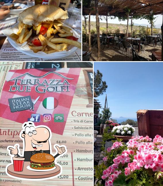 Prova un hamburger a Terrazza Due Golfi