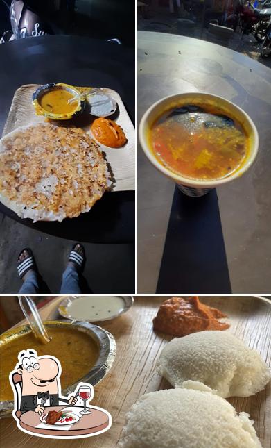 Pick meat meals at ANNAJI RAM DOSA POINT