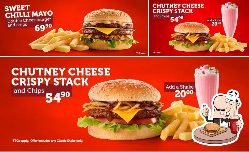 Try out a burger at Wimpy