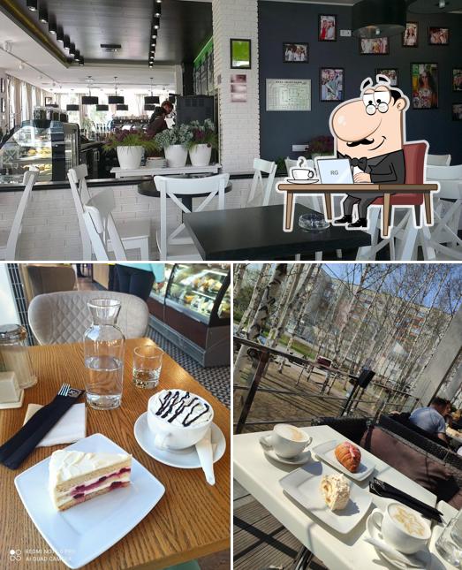 Take a seat at one of the tables at Kofein