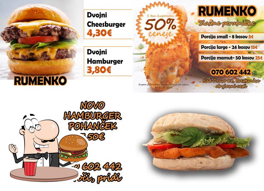 Prueba una hamburguesa en Rumenko