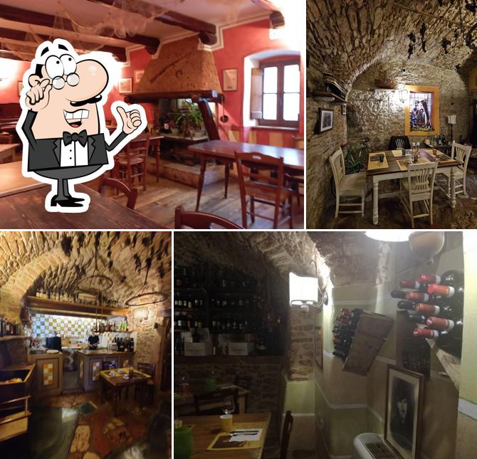 Gli interni di Osteria Baciafemmine