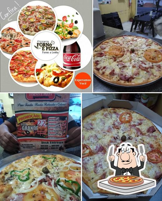 Escolha diferentes variedades de pizza