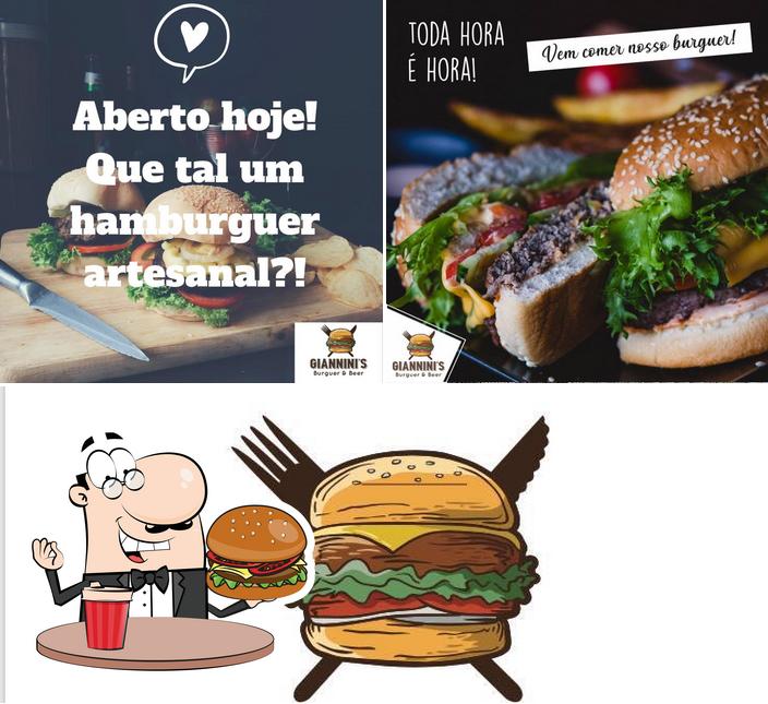 Consiga um hambúrguer no Giannini’s Burguer & Beer