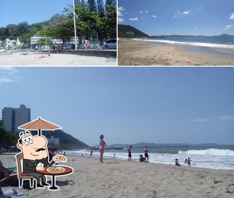 Desfrute da vista do exterior Delícias da Praia