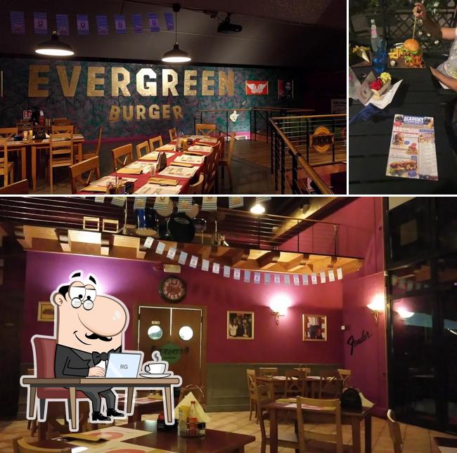 Gli interni di Academy Evergreen Burger