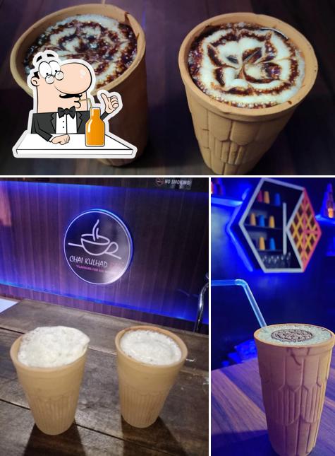 Enjoy a beverage at Chai Kulhad Bar