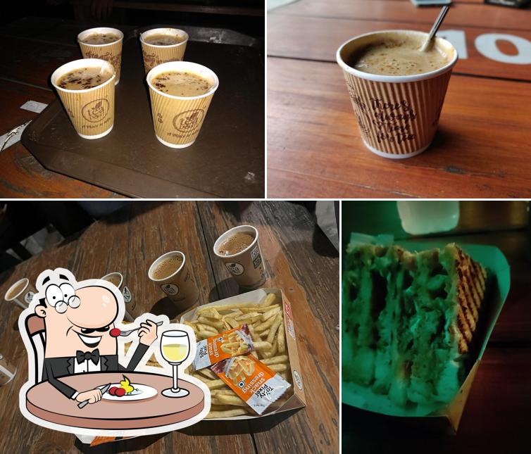 The restaurant's food and drink