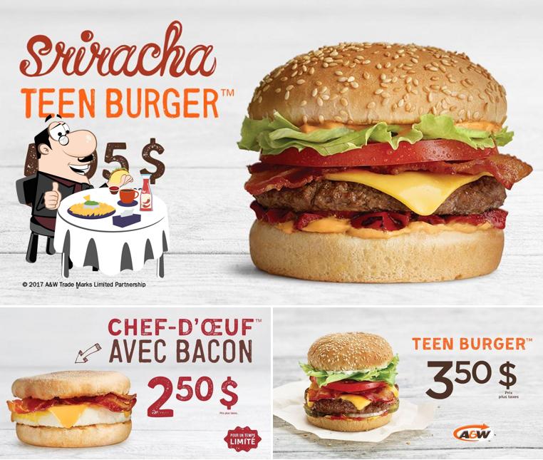 Faites-vous plaisir avec un hamburger à A&W Canada