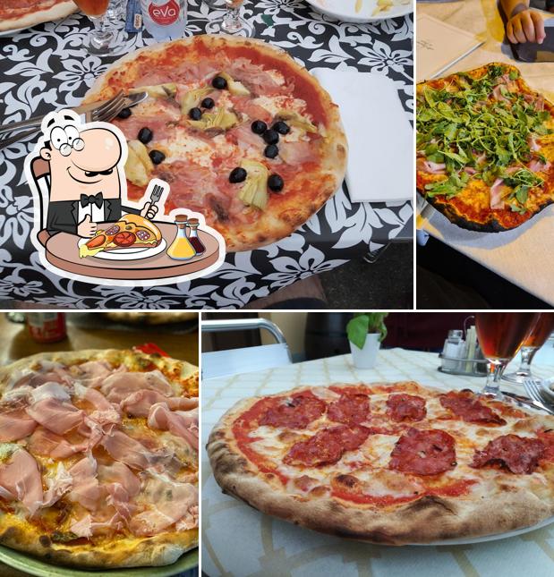 Pick pizza at Al Caminetto