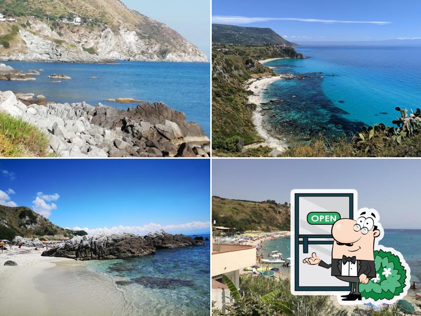 Puoi goderti l'aria fresca da seduto all'esterno di Beach Bar Grotticelle