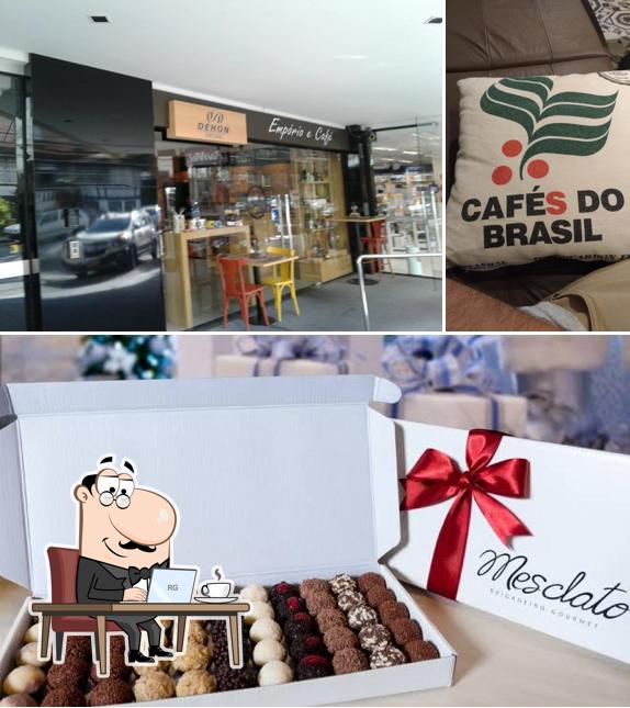 Veja imagens do interior do Dehon Natural Empório e Café