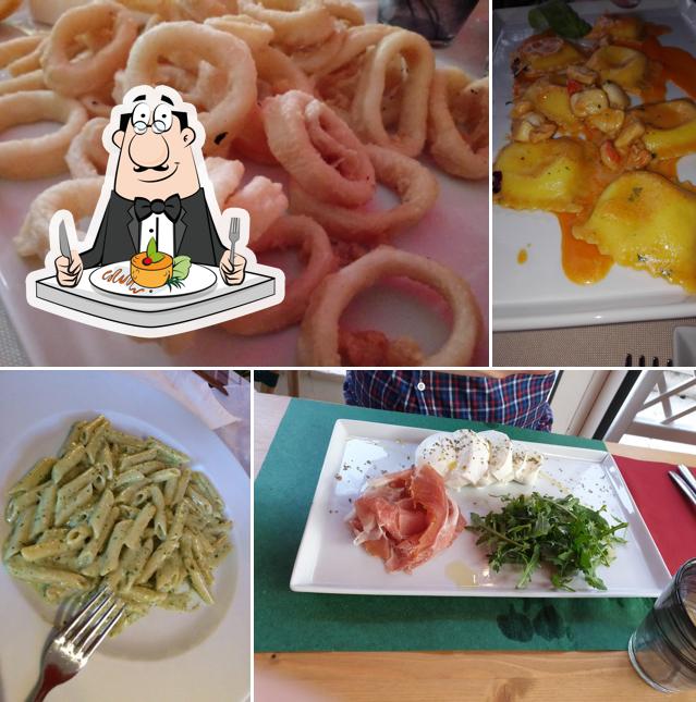 Calamari fritti, ravioli e sashimi al Osteria Italia