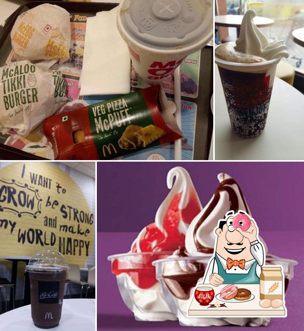 McDonald's provides a variety of sweet dishes