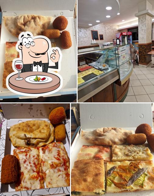 Platti al Pizzeria Gli Antenati