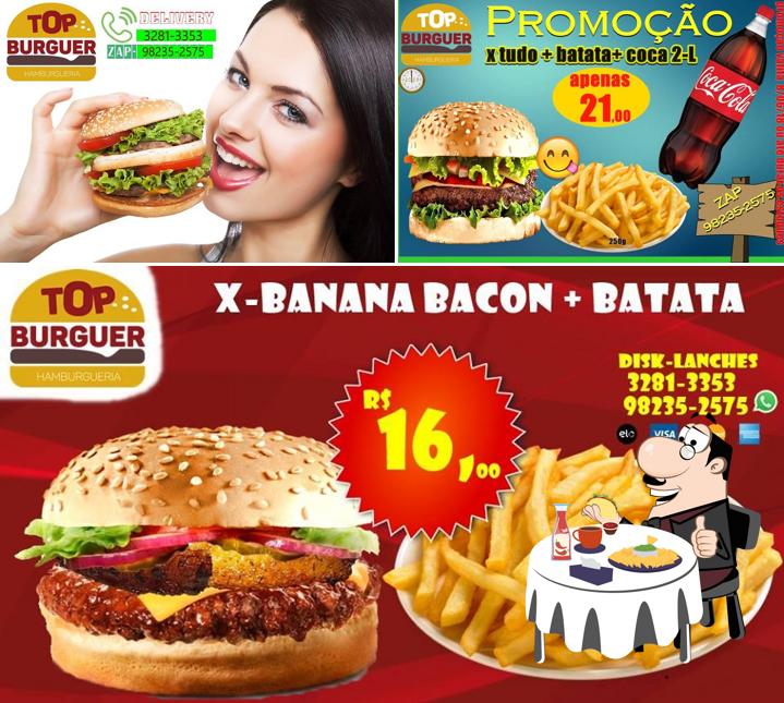 Hambúrguer em TOP Burguer