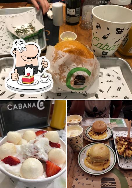 Cabana Burger - (Shopping Villa Lobos) oferece uma seleção de sobremesas